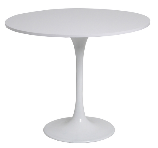 MESA REDONDA SAARINEM BRANCA 90 CM - Tampo MDF Branco